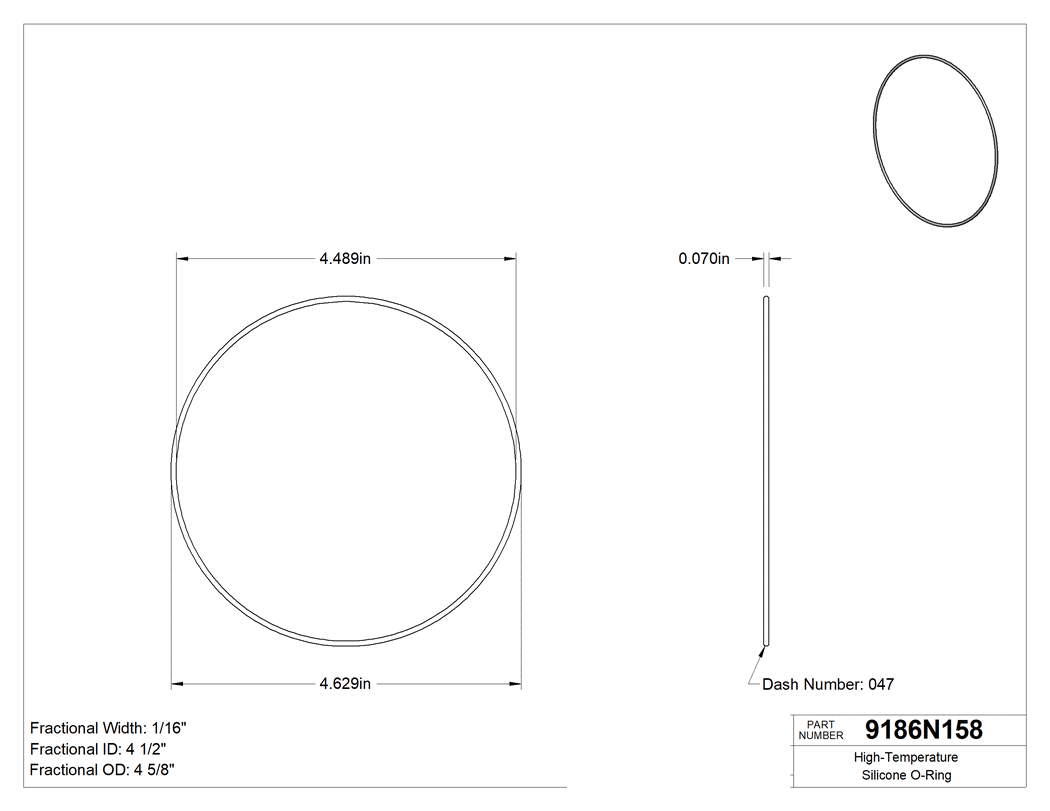 Technical drawing - 9186N158